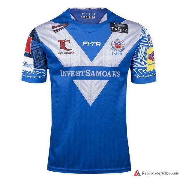 Camiseta Samoa Primera equipación 2017-2018 Azul Rugby